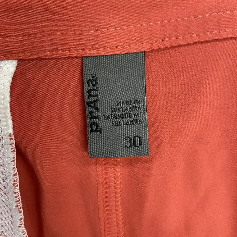 Prana Board Shorts Mens 30 Orange Quick Dry‎ Stretch Swim Trunks Beach Vacation